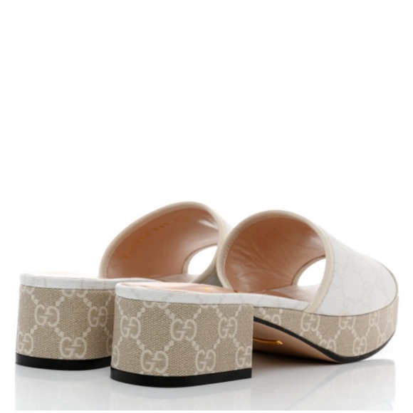 Gucci Canvas GG Slide on Sandals - Picture 5 of 5